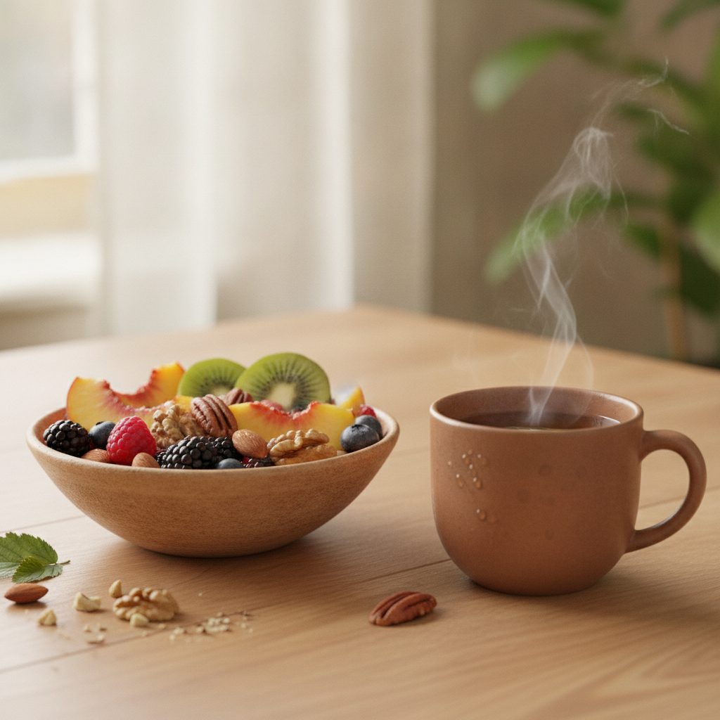 Collations saines pour remplacer la cigarette : fruits et noix