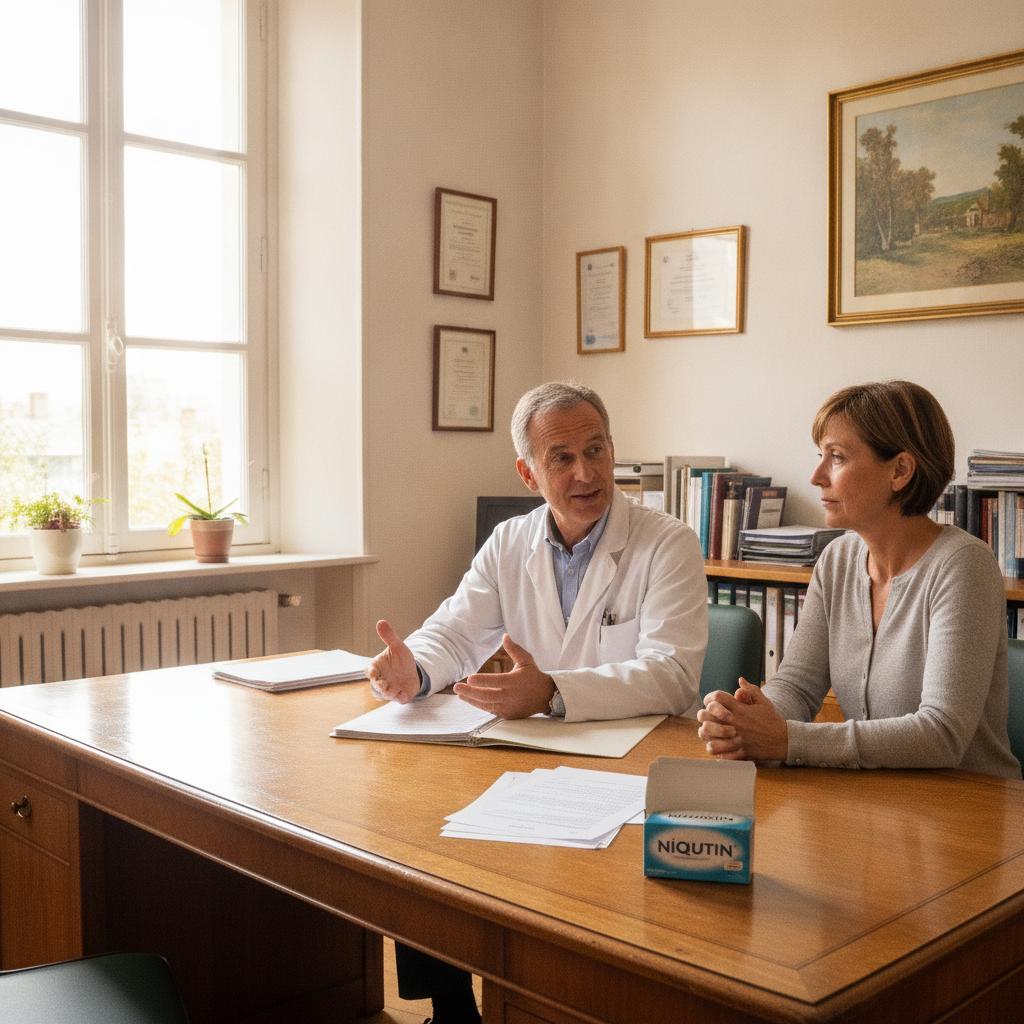 Consultation médecin pour discuter des méthodes d'arrêt du tabac dont l'hypnose